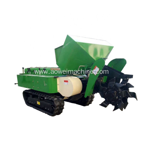 Power Diesel Engine Crawler Type Rotary Cultivator with Trenching